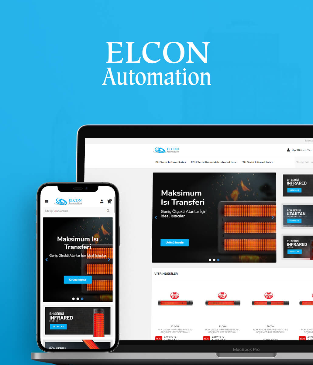 Elcon Automation E-Ticaret Sitesi