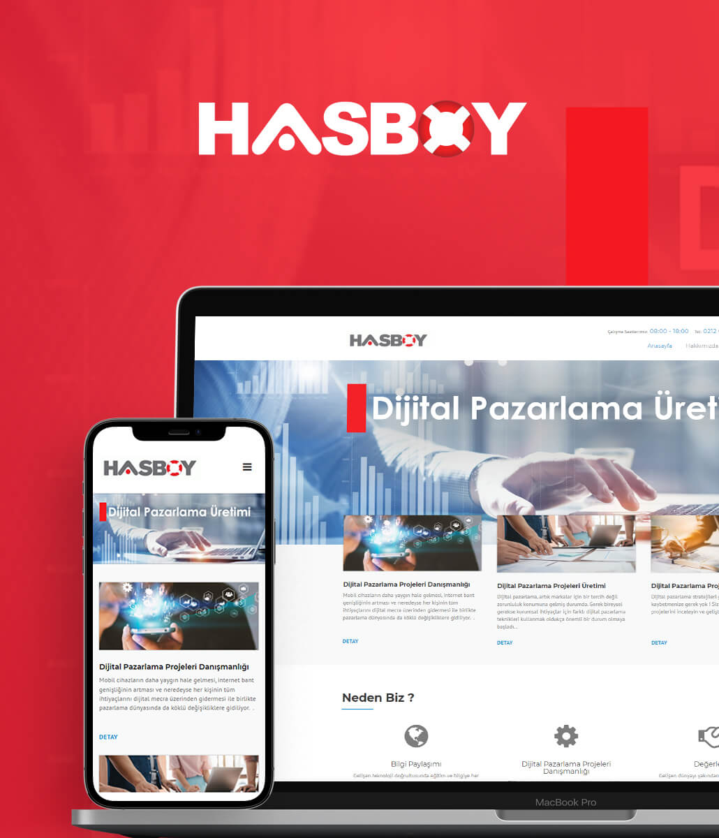 Hasboy Ltd. Şti. Kurumsal Web Sitesi