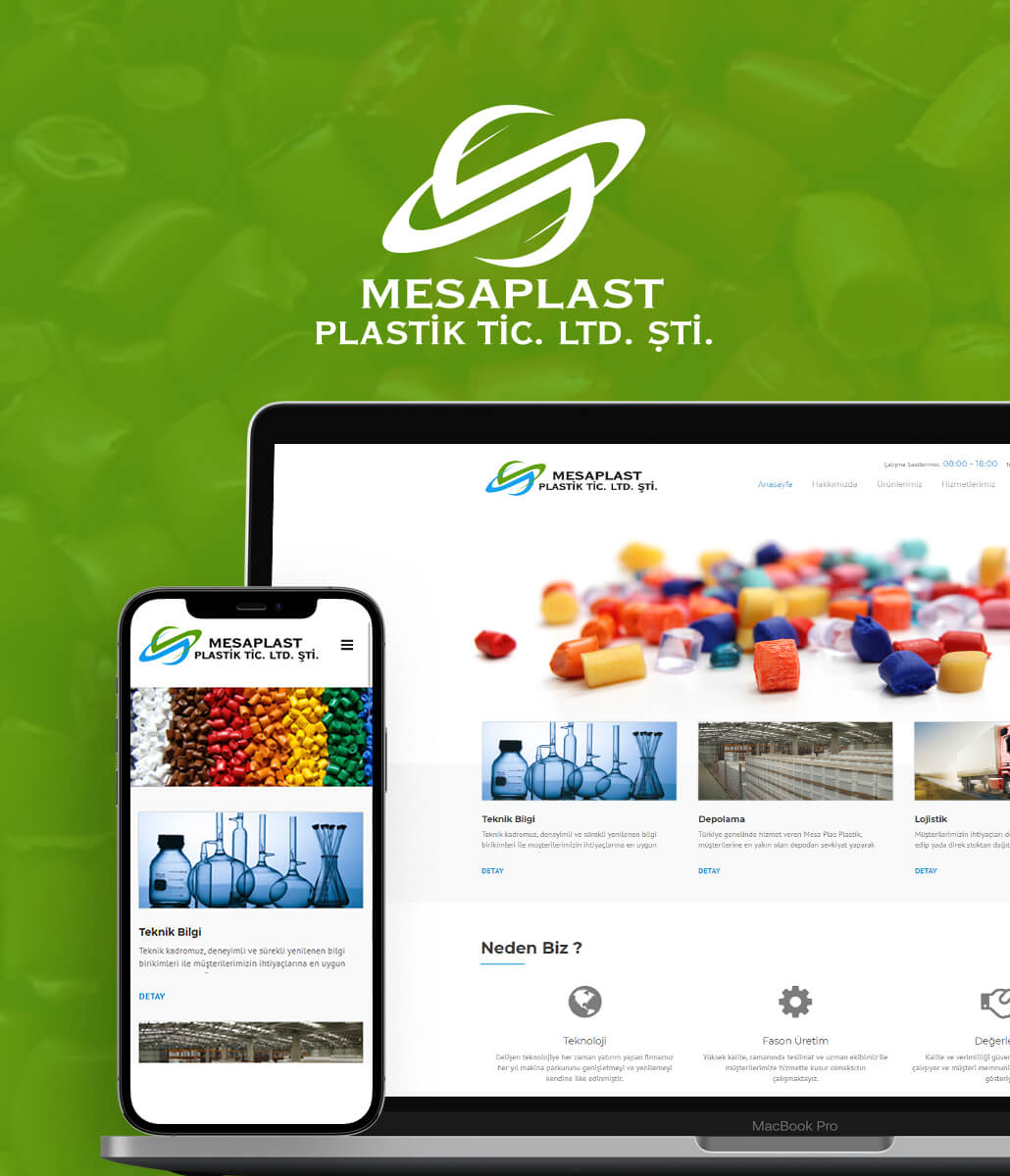 MesaPlast Plastik Tic. Ltd. Şti. Kurumsal Web Sitesi