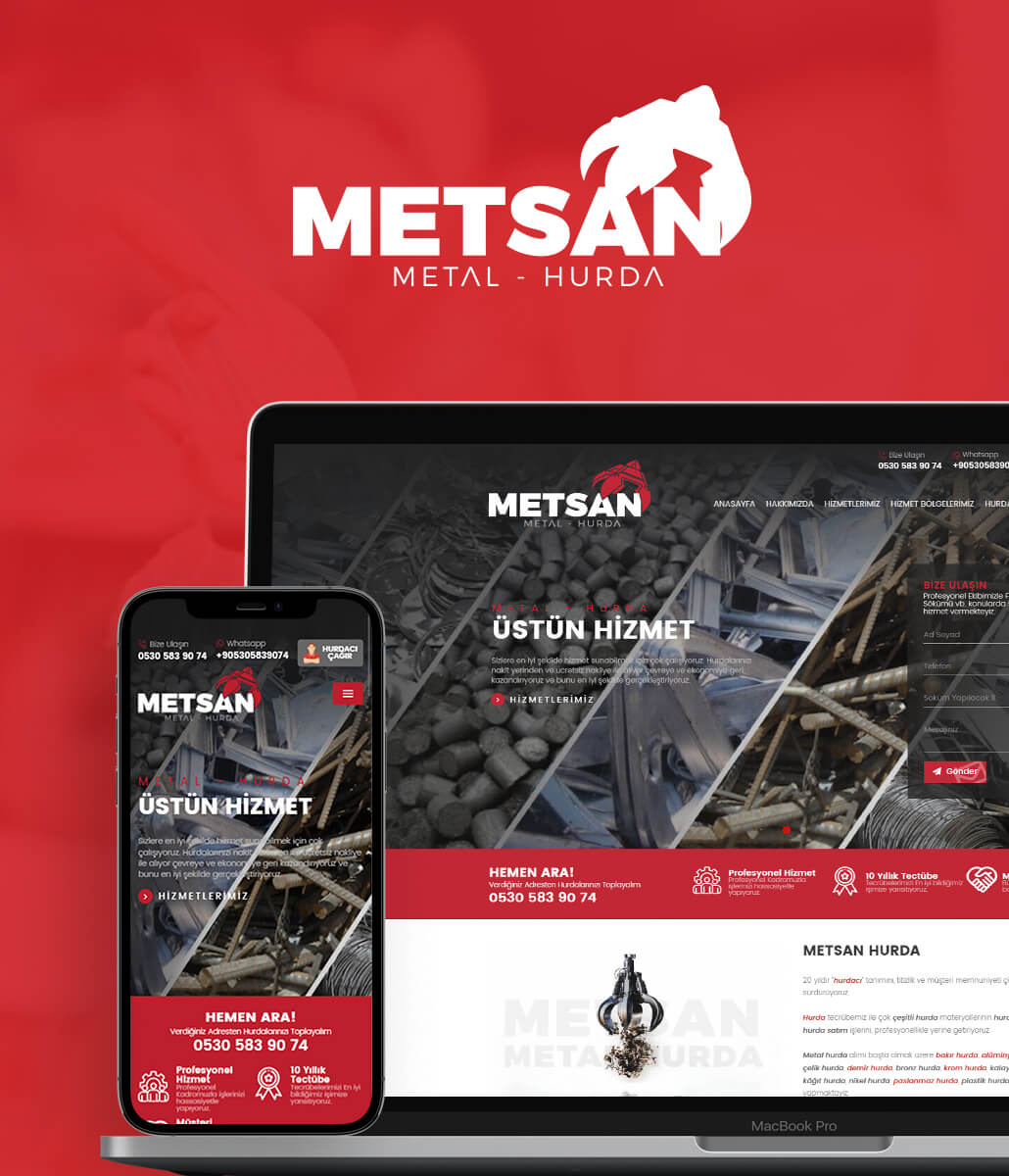 Metsan Metal Hurda Web Tasarım