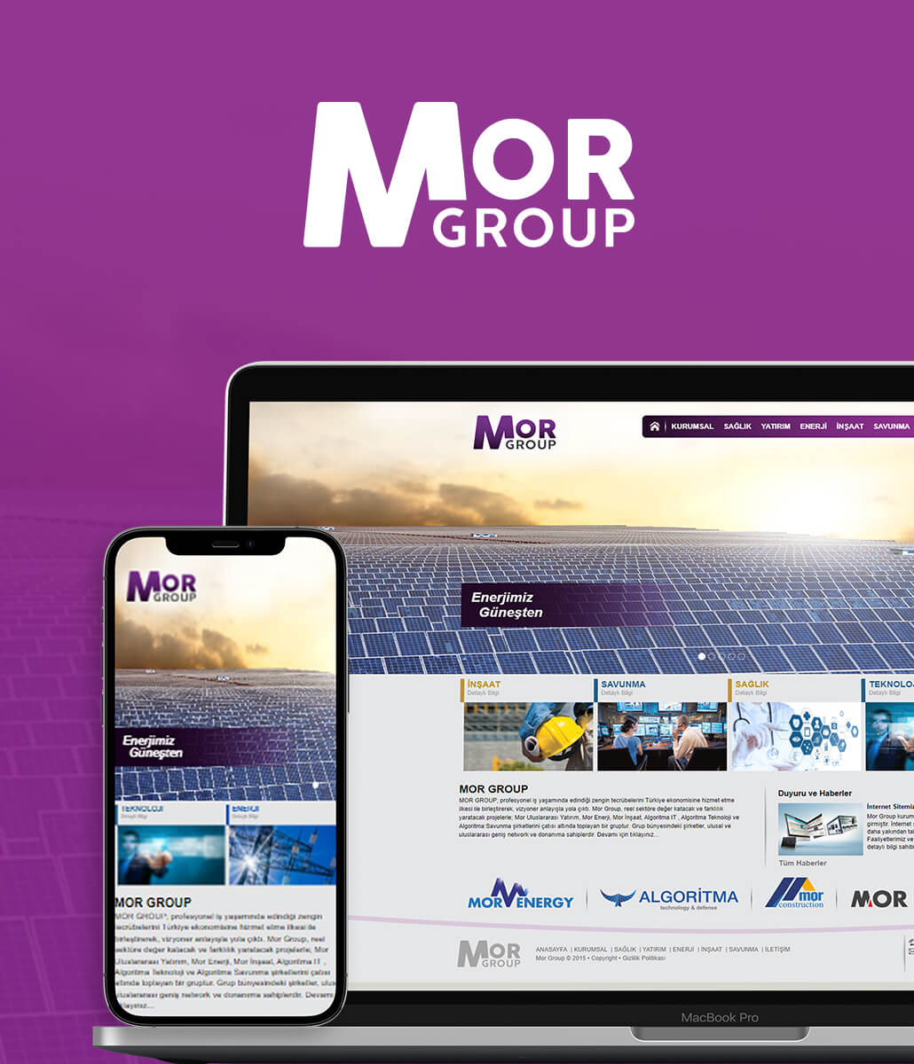 Mor Group Kurumsal Web Tasarımı