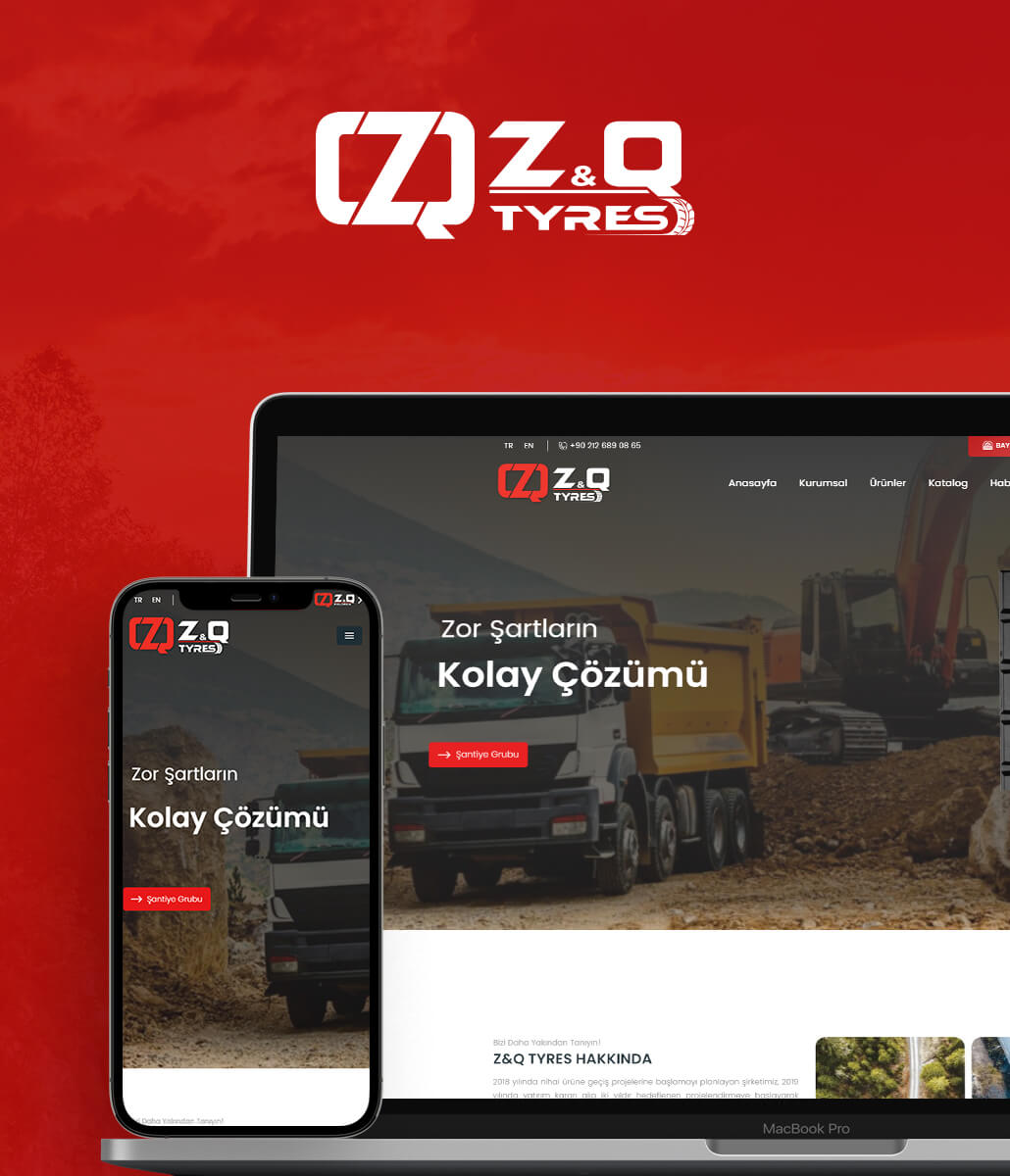 Z&Q Tyres Web Tasarım