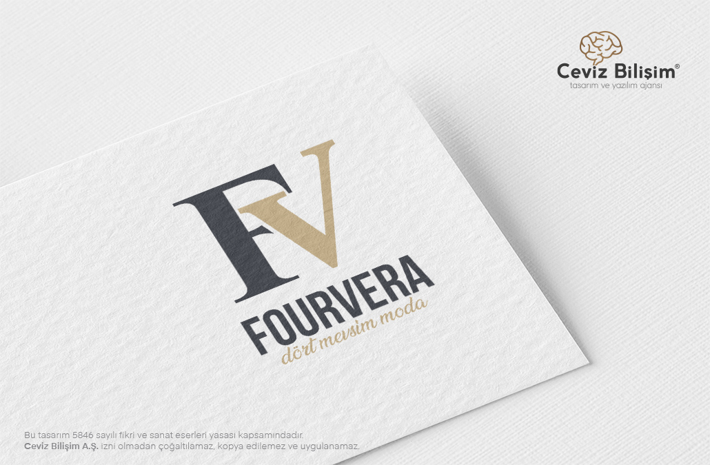 Fourvera Logo Tasarımı ve Kurumsal Kimlik Çalışmaları